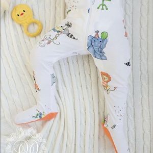 TBBC Party Animals Night Night Tangerine Cay 3-6mo